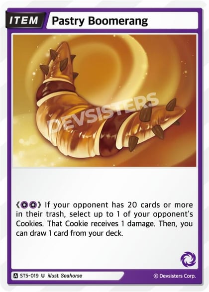 Pastry Boomerang, Starter Deck Assortment 1 ST5-019