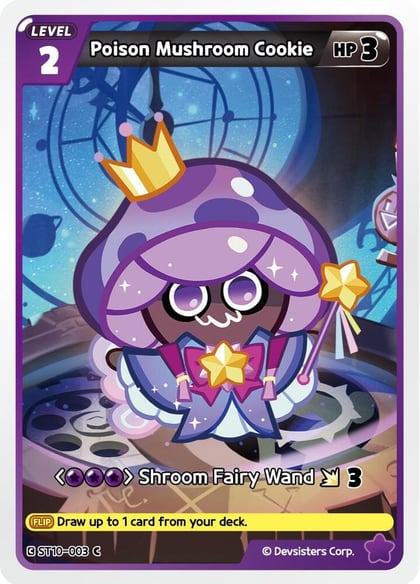 Poison Mushroom Cookie, Starter Deck Assortment 2: Legendary Cookie ST10-003