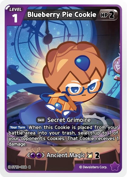 Blueberry Pie Cookie, Starter Deck Assortment 2: Legendary Cookie ST10-006