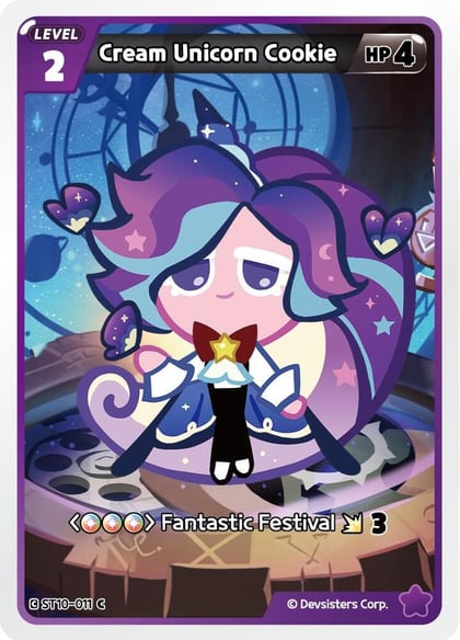 Cream Unicorn Cookie, Starter Deck Assortment 2: Legendary Cookie ST10-011