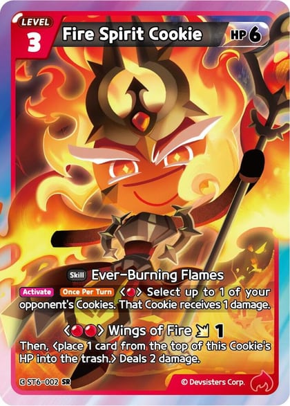Fire Spirit Cookie, Starter Deck Assortment 2: Legendary Cookie ST6-002