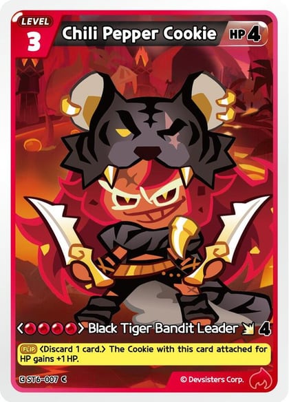 Chili Pepper Cookie, Starter Deck Assortment 2: Legendary Cookie ST6-007