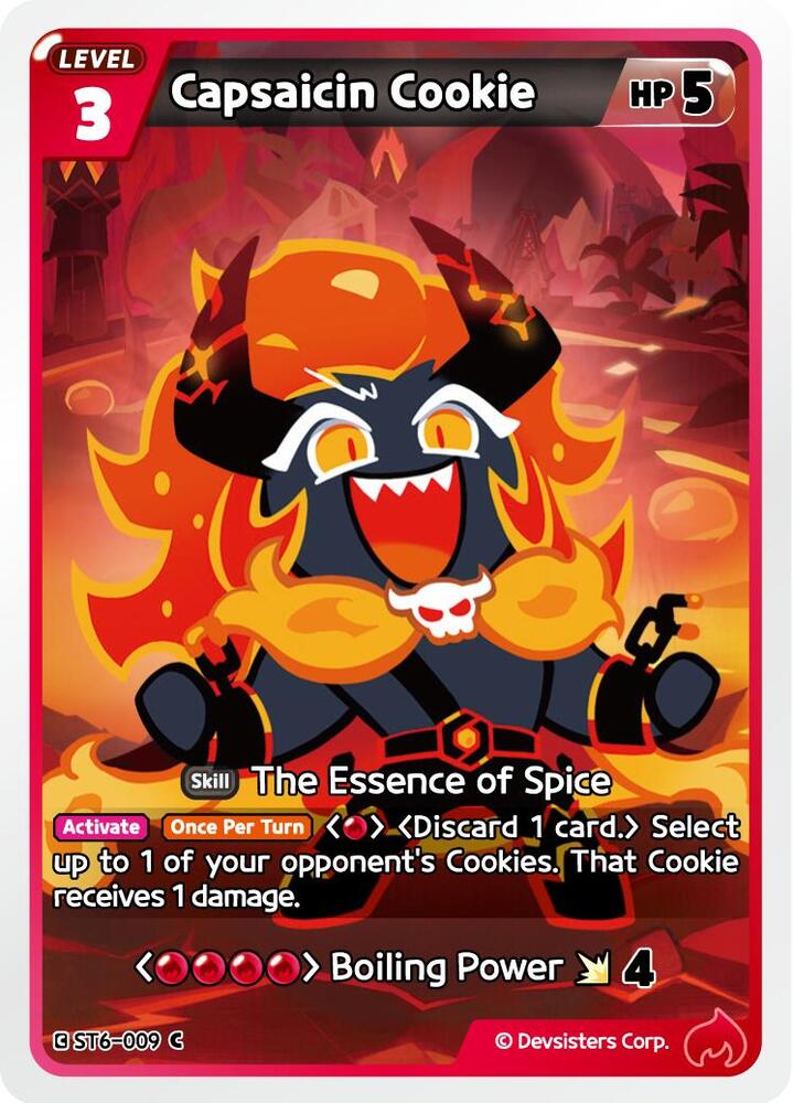 Capsaicin Cookie, Starter Deck Assortment 2: Legendary Cookie ST6-009