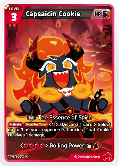 Capsaicin Cookie, Starter Deck Assortment 2: Legendary Cookie ST6-009