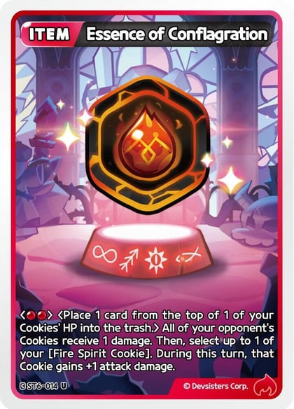 Essence of Conflagration, Starter Deck Assortment 2: Legendary Cookie ST6-014