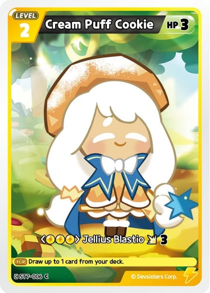 Cream Puff Cookie, Starter Deck Assortment 2: Legendary Cookie ST7-006