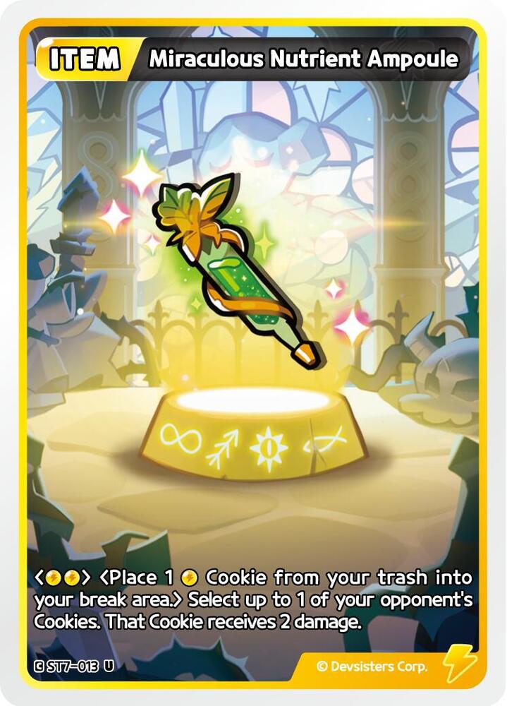 Miraculous Nutrient Ampoule, Starter Deck Assortment 2: Legendary Cookie ST7-013