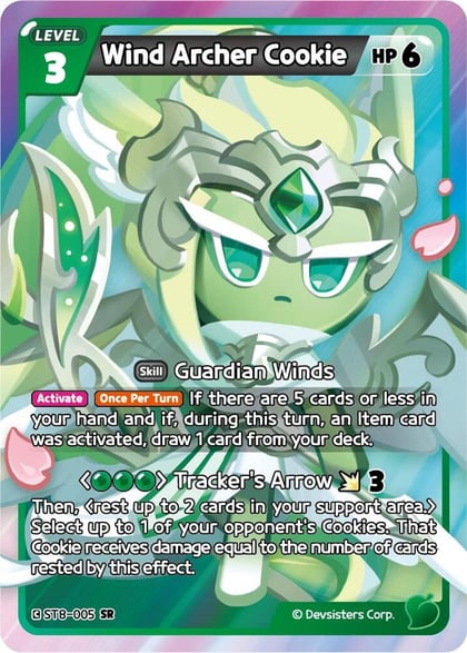Wind Archer Cookie, Starter Deck Assortment 2: Legendary Cookie ST8-005