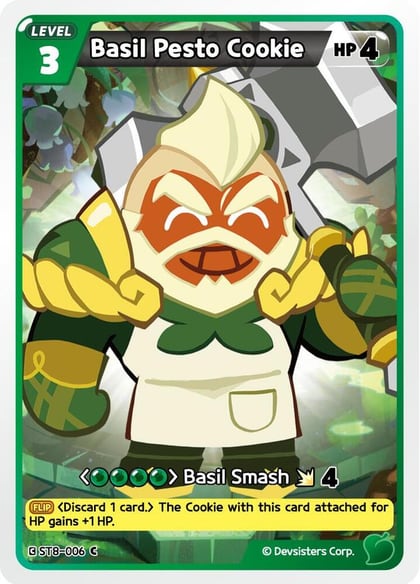 Basil Pesto Cookie, Starter Deck Assortment 2: Legendary Cookie ST8-006