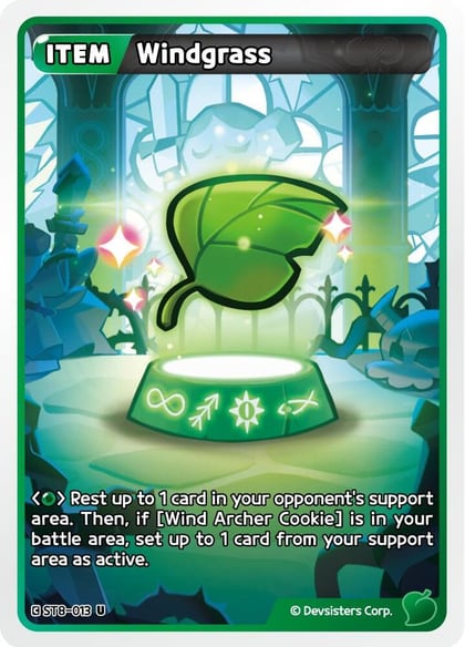 Windgrass, Starter Deck Assortment 2: Legendary Cookie ST8-013