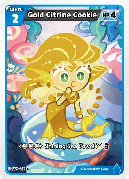 Gold Citrine Cookie, Starter Deck Assortment 2: Legendary Cookie ST9-001