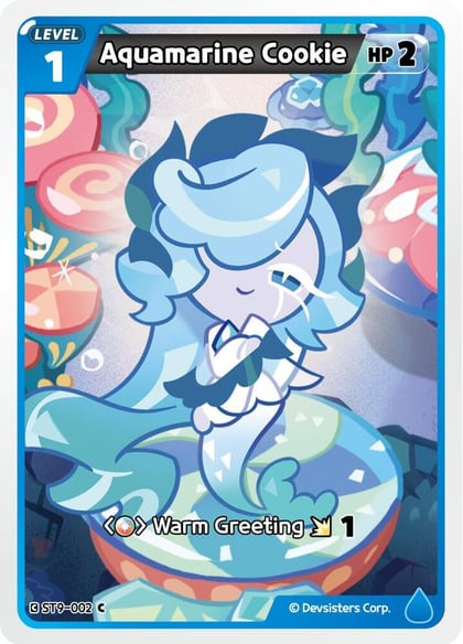 Aquamarine Cookie, Starter Deck Assortment 2: Legendary Cookie ST9-002