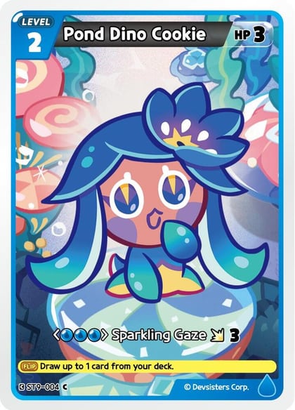 Pond Dino Cookie, Starter Deck Assortment 2: Legendary Cookie ST9-004