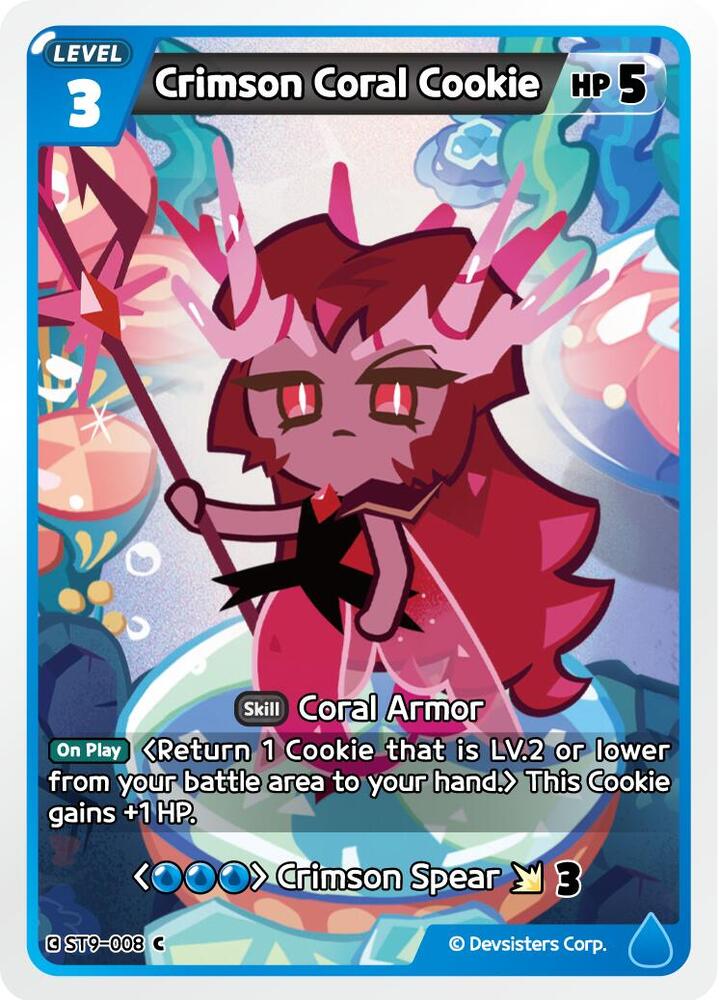 Crimson Coral Cookie, Starter Deck Assortment 2: Legendary Cookie ST9-008