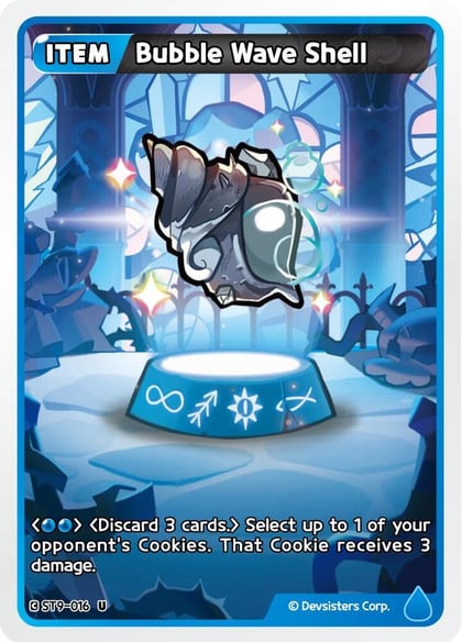 Bubble Wave Shell, Starter Deck Assortment 2: Legendary Cookie ST9-016