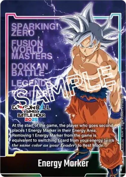 Energy Marker (E-22) (Dragon Ball Games Battle Hour 2025 Promo Card Set), Fusion World Energy Markers E-22