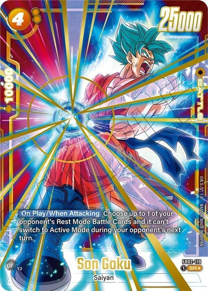 Son Goku - FB02-119 (Gold), Fusion World Promotion Cards and Packs FB02-119