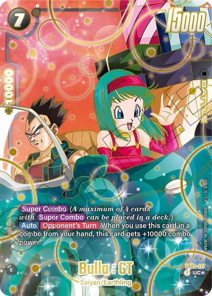 Bulla : GT (1st Anniversary Set), Fusion World Promotion Cards and Packs FB03-127