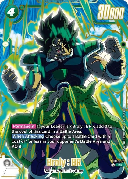 Broly : BR - FB06-062 (Gold), Fusion World Promotion Cards and Packs FB06-062