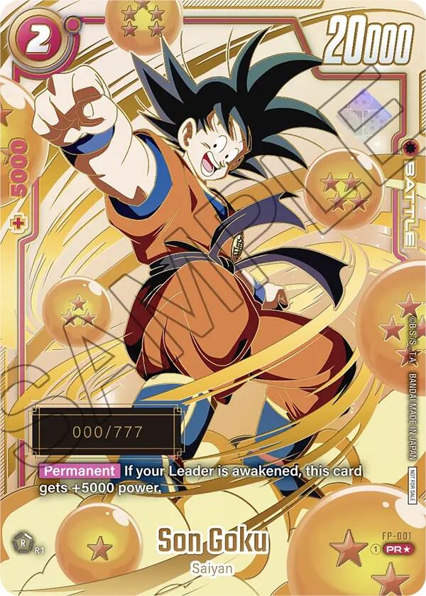 Son Goku - FP-001 (Serial Numbered), Fusion World Promotion Cards and Packs FP-001