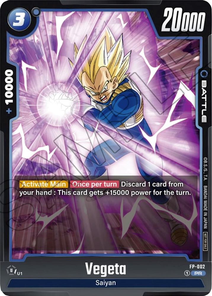 Vegeta - FP-002, Fusion World Promotion Cards and Packs FP-002