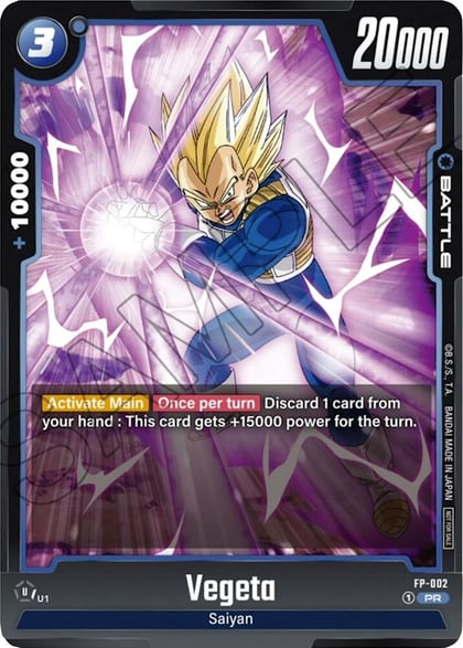 Vegeta - FP-002, Fusion World Promotion Cards and Packs FP-002