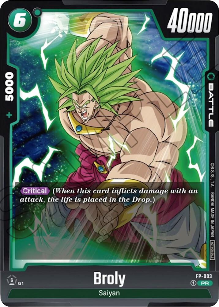 Broly - FP-003, Fusion World Promotion Cards and Packs FP-003