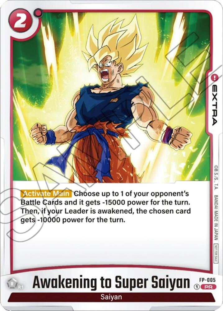 Awakening to Super Saiyan - FP-005, Fusion World Promotion Cards and Packs FP-005