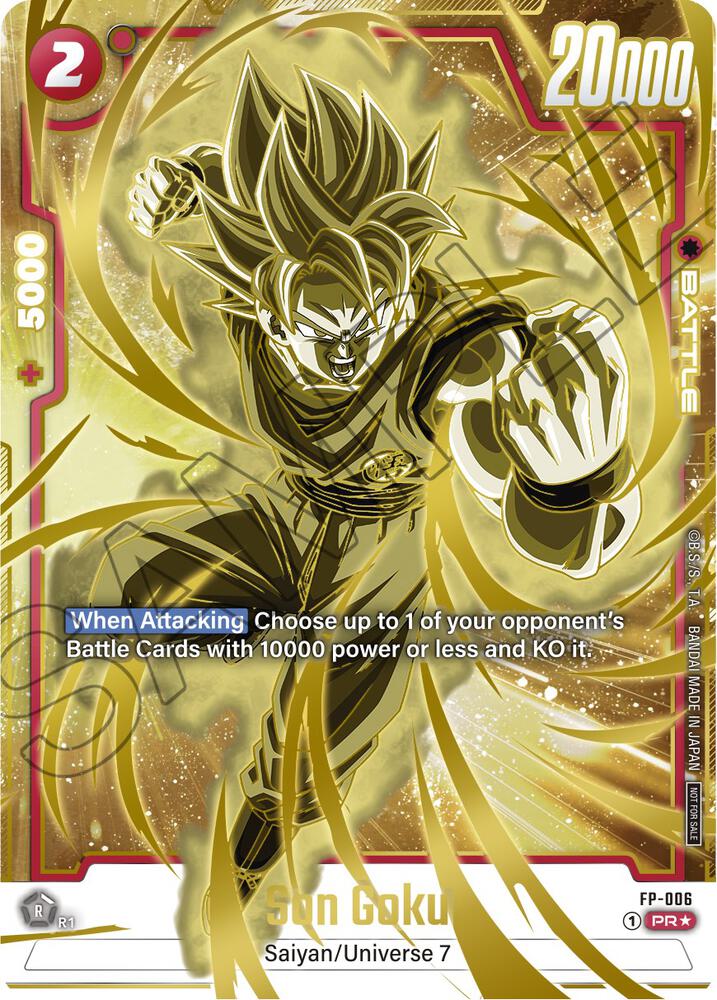 Son Goku - FP-006 (Gold), Fusion World Promotion Cards and Packs FP-006
