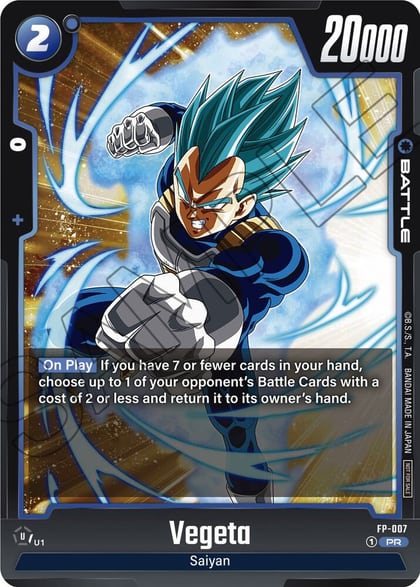 Vegeta - FP-007, Fusion World Promotion Cards and Packs FP-007