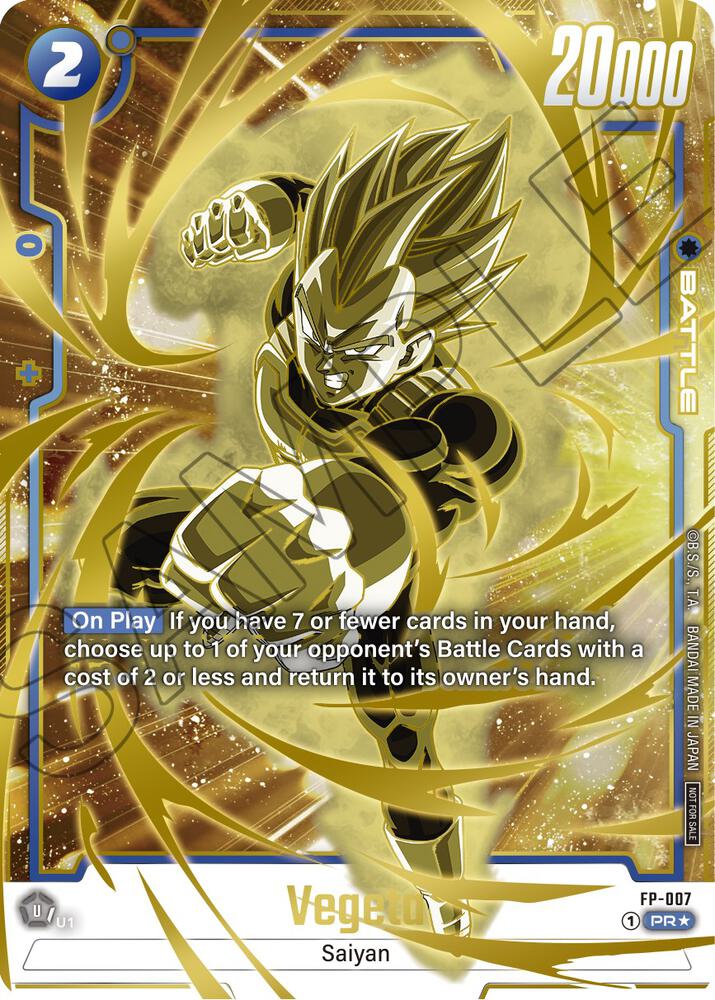Vegeta - FP-007 (Gold), Fusion World Promotion Cards and Packs FP-007