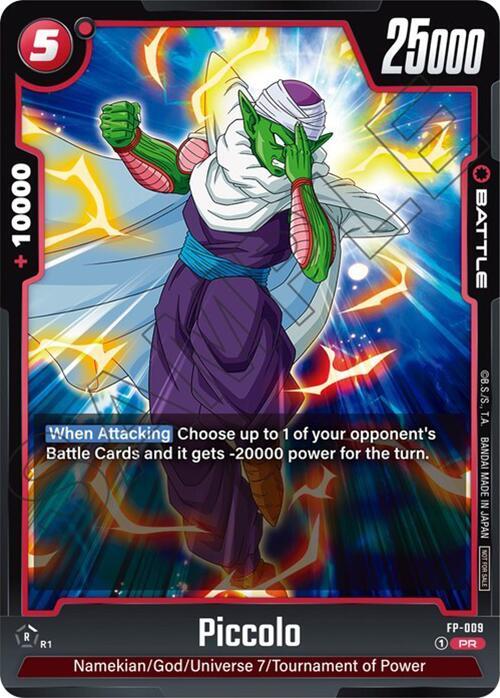 Piccolo - FP-009, Fusion World Promotion Cards and Packs FP-009