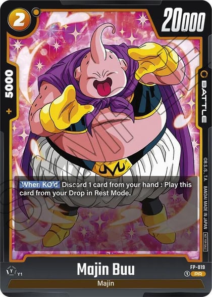 Majin Buu - FP-019, Fusion World Promotion Cards and Packs FP-019