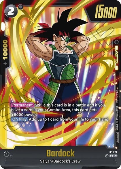 Bardock - FP-021 (Gold), Fusion World Promotion Cards and Packs FP-021
