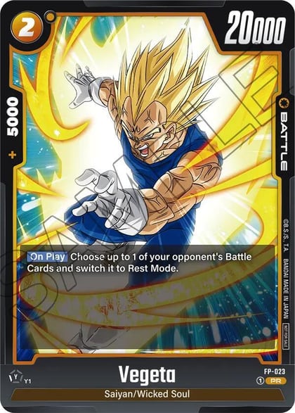 Vegeta - FP-023, Fusion World Promotion Cards and Packs FP-023