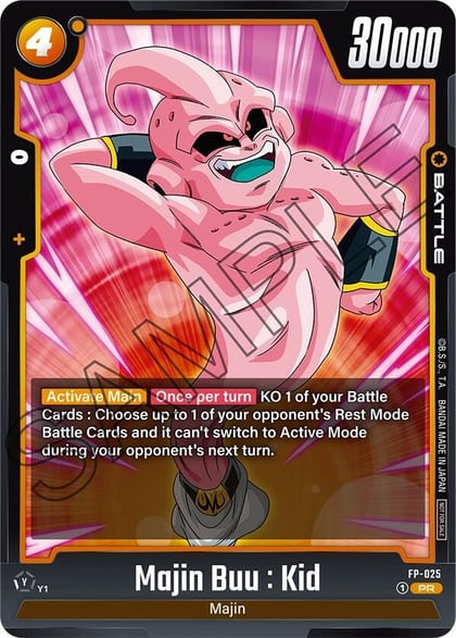 Majin Buu : Kid, Fusion World Promotion Cards and Packs FP-025