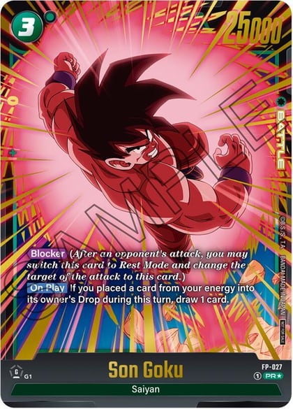 Son Goku - FP-027 (Gold), Fusion World Promotion Cards and Packs FP-027