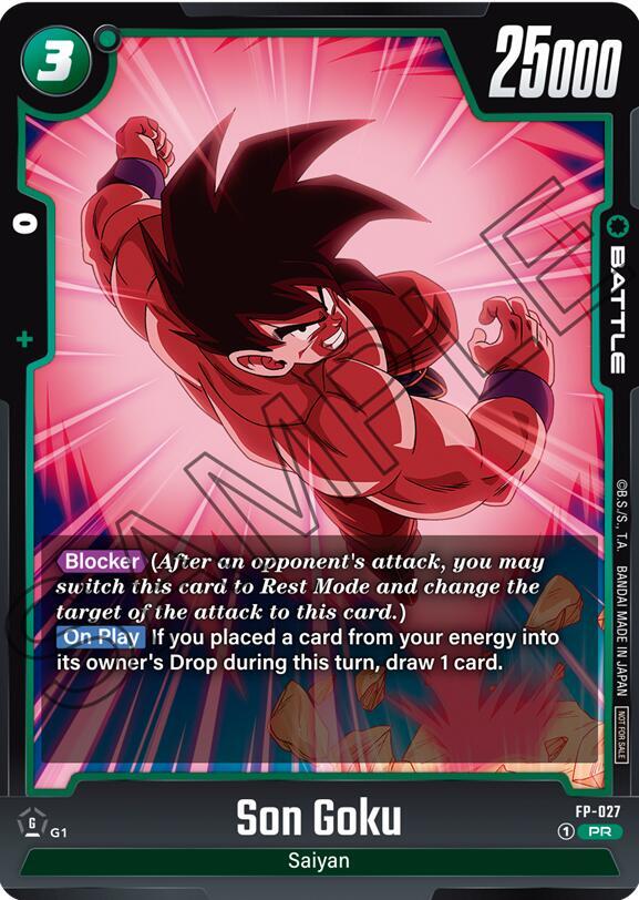 Son Goku - FP-027, Fusion World Promotion Cards and Packs FP-027