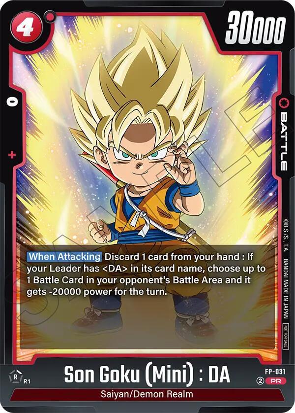 Son Goku (Mini) : DA - FP-031, Fusion World Promotion Cards and Packs FP-031