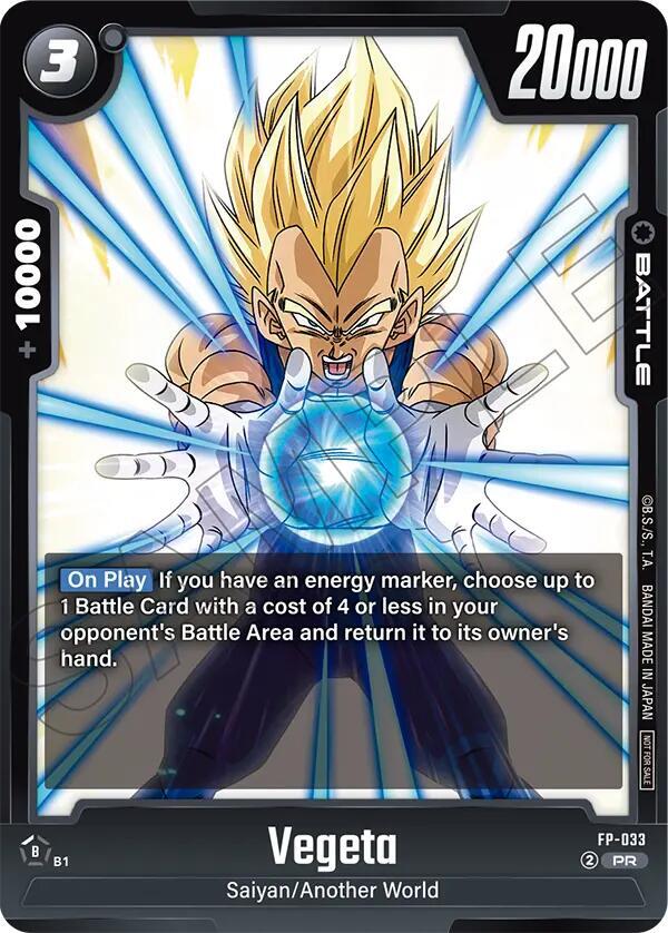 Vegeta - FP-033, Fusion World Promotion Cards and Packs FP-033