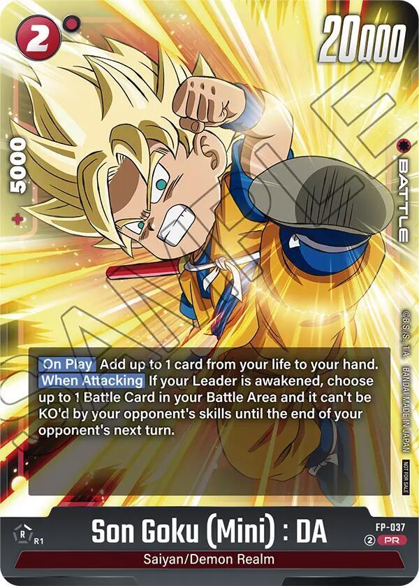 Son Goku (Mini) : DA - FP-037, Fusion World Promotion Cards and Packs FP-037