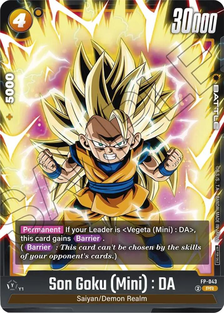 Son Goku (Mini) : DA - FP-043, Fusion World Promotion Cards and Packs FP-043