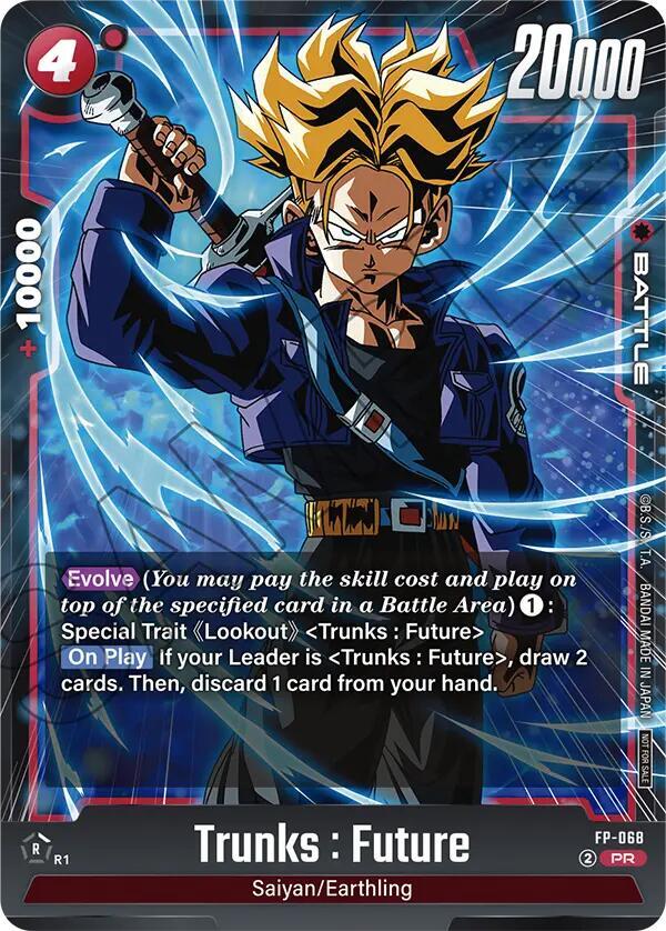 Trunks : Future - FP-068, Fusion World Promotion Cards and Packs FP-068