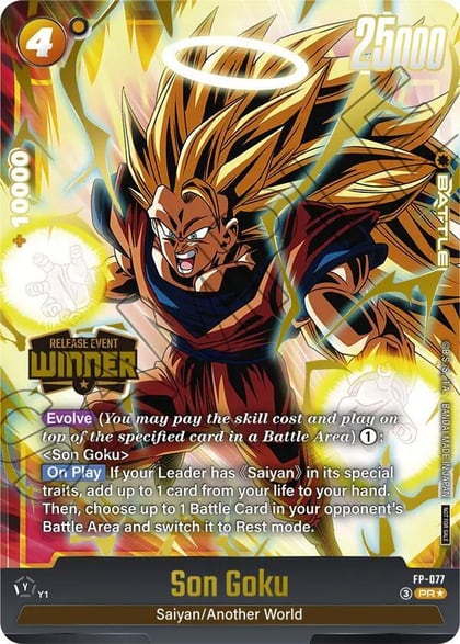 Son Goku - FP-077 (Release Event Winner), Fusion World Promotion Cards and Packs FP-077