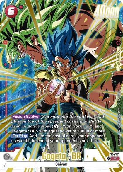 Gogeta : BR (2nd Anniversary Pack), Fusion World Promotion Cards and Packs FP-079
