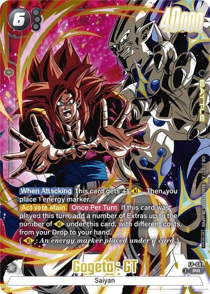 Gogeta : GT (2nd Anniversary Pack), Fusion World Promotion Cards and Packs FP-081