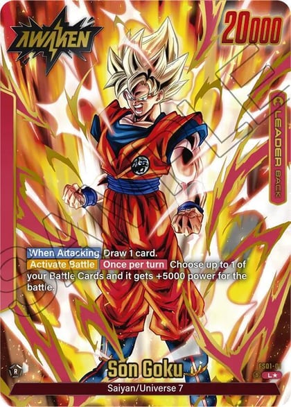 Son Goku - FS01-01 (Gold), Fusion World Promotion Cards and Packs FS01-01