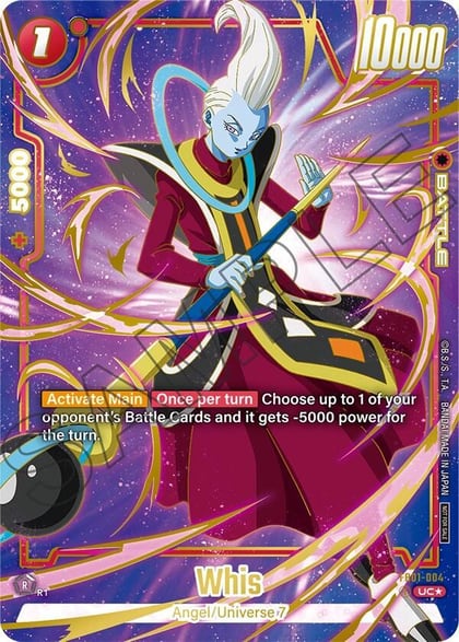 Whis (Championship Pack 03 Finalist), Tournament and Championship Promos FB01-004