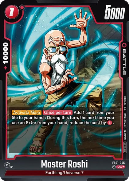 Master Roshi - FB01-005 (Championship Pack 01), Tournament and Championship Promos FB01-005