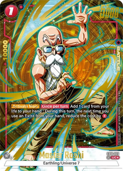 Master Roshi - FB01-005 (Championship Pack 01) (Gold), Tournament and Championship Promos FB01-005